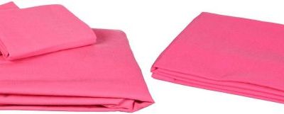 L’Antique Fitted Bed Sheet Set, 4 Pieces – 240×260 cm – Pink