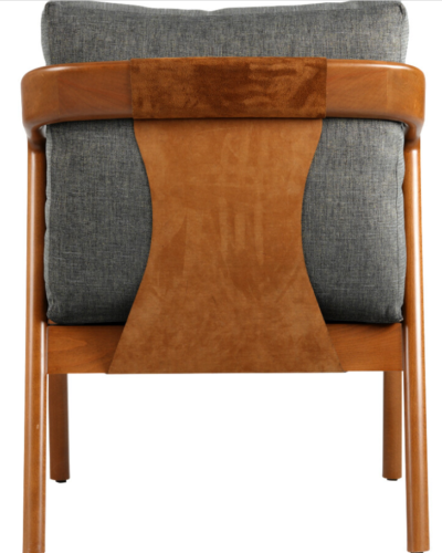 OLI Armchair With A Leather Back