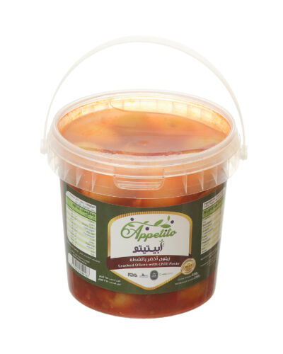 Cracked Olives With Chilli Paste – 650g